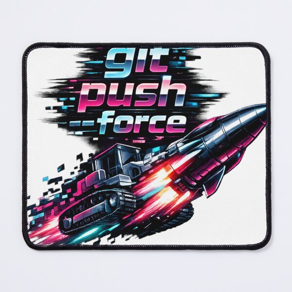Artikelvorschau, Git Push Force Cyberpunk Rocket entworfen und verkauft von Art by Debasish.
