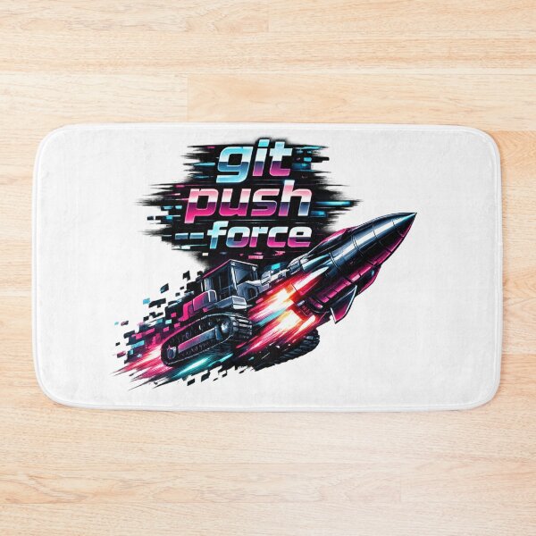 Item preview, Git Push Force Cyberpunk Rocket designed and sold by Art by Debasish.
