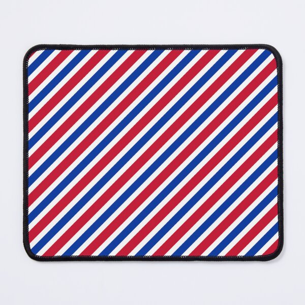 Item preview, Diagonal Barber Stripe Red Blue White designed and sold by pattern-archive.