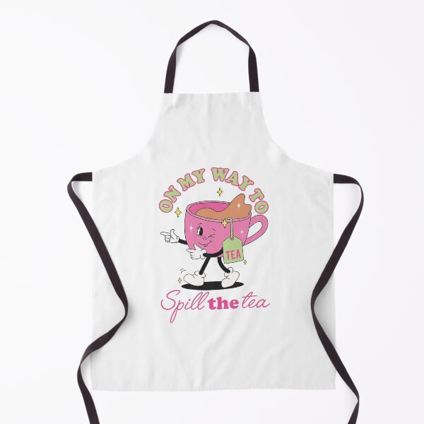 Item preview, on my way to spill the tea - cute pink teacup gossip design designed and sold by JinxyArtistry.