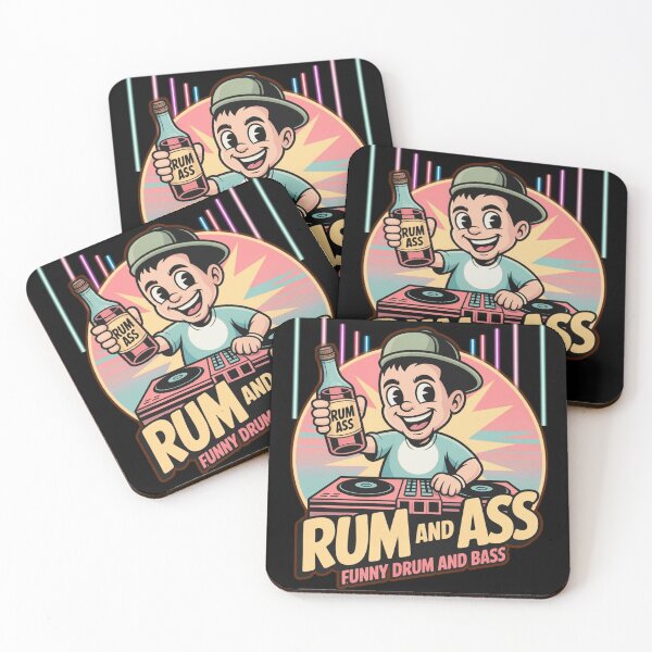 Item preview, Rum and Bass Funny Drum and Bass - DJ Party Cartoon Design designed and sold by NicheBloom.
