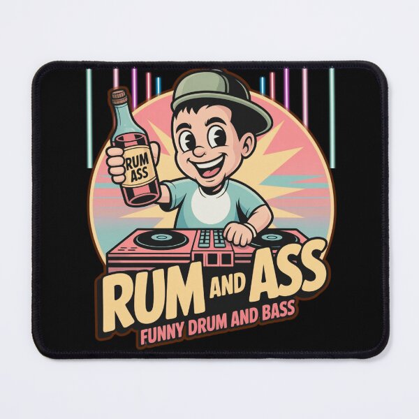 Item preview, Rum and Bass Funny Drum and Bass - DJ Party Cartoon Design designed and sold by NicheBloom.