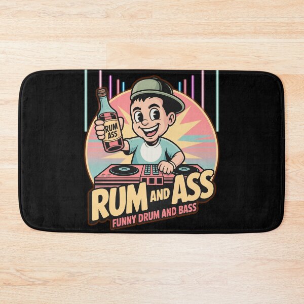 Item preview, Rum and Bass Funny Drum and Bass - DJ Party Cartoon Design designed and sold by NicheBloom.