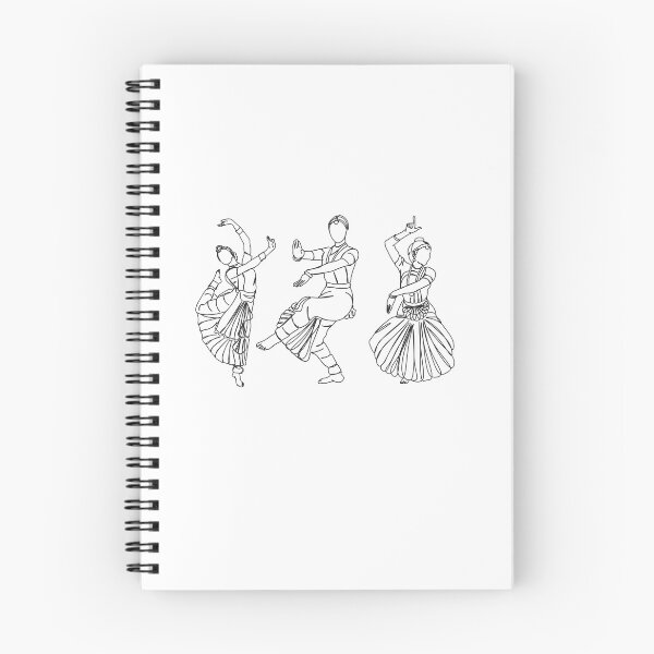 Item preview, Minimalist Bharatanatyam Dance Line Art, arangetram gifts, Indian Classical Dancer Design designed and sold by HariniArts.