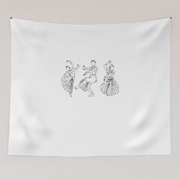Item preview, Minimalist Bharatanatyam Dance Line Art, arangetram gifts, Indian Classical Dancer Design designed and sold by HariniArts.