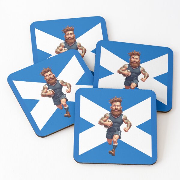 Item preview, Bearded, Tattooed, and Fearless Scottish Rugby designed and sold by taiche.