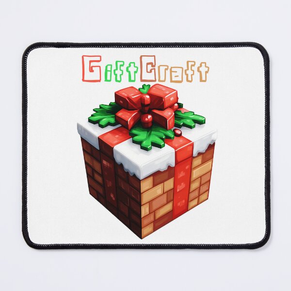 Item preview, GiftCraft Minecraft Gift Box - Cute Blocky Lego Christmas Art Print designed and sold by DesignArtist.ia.