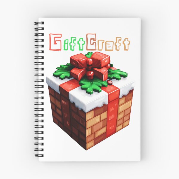 Item preview, GiftCraft Minecraft Gift Box - Cute Blocky Lego Christmas Art Print designed and sold by DesignArtist.ia.