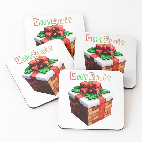 Item preview, GiftCraft Minecraft Gift Box - Cute Blocky Lego Christmas Art Print designed and sold by DesignArtist.ia.