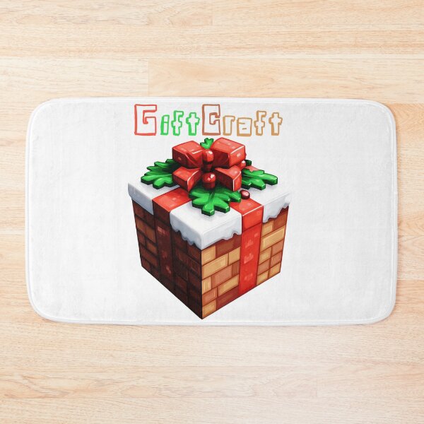 Item preview, GiftCraft Minecraft Gift Box - Cute Blocky Lego Christmas Art Print designed and sold by DesignArtist.ia.