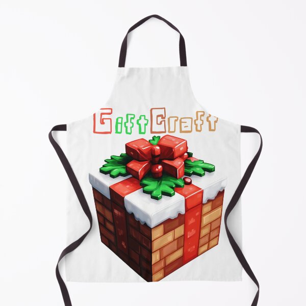 Item preview, GiftCraft Minecraft Gift Box - Cute Blocky Lego Christmas Art Print designed and sold by DesignArtist.ia.