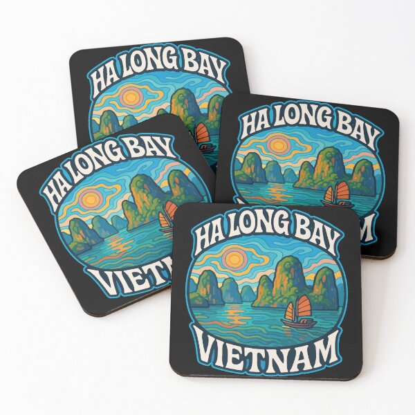 Item preview, Ha Long Bay Vietnam Trippy Art Travel designed and sold by TomFrontierArt.