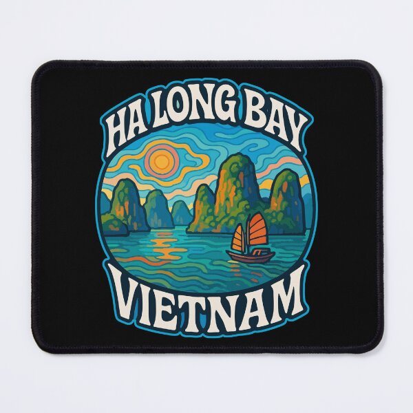 Item preview, Ha Long Bay Vietnam Trippy Art Travel designed and sold by TomFrontierArt.