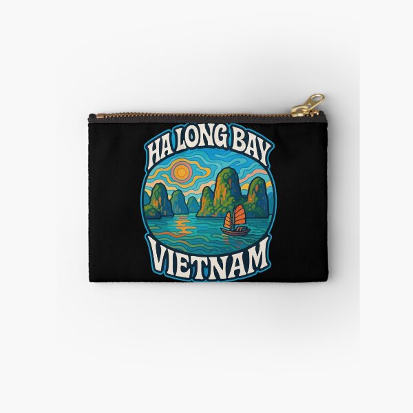 Item preview, Ha Long Bay Vietnam Trippy Art Travel designed and sold by TomFrontierArt.