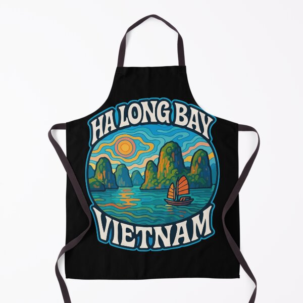Item preview, Ha Long Bay Vietnam Trippy Art Travel designed and sold by TomFrontierArt.