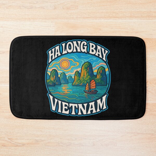 Item preview, Ha Long Bay Vietnam Trippy Art Travel designed and sold by TomFrontierArt.