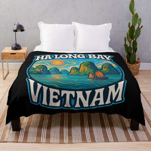 Item preview, Ha Long Bay Vietnam Trippy Art Travel designed and sold by TomFrontierArt.