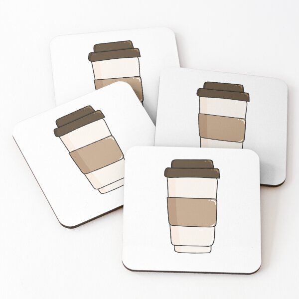 Item preview, To-Go Coffee Cup Sticker — Cozy Café Aesthetic designed and sold by Papiertriangle.