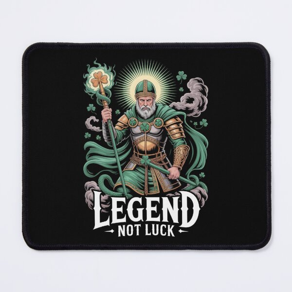 Item preview, Legend Not Luck – Saint Patrick Glowing Shamrock Warlord designed and sold by DarylWelsh2024.