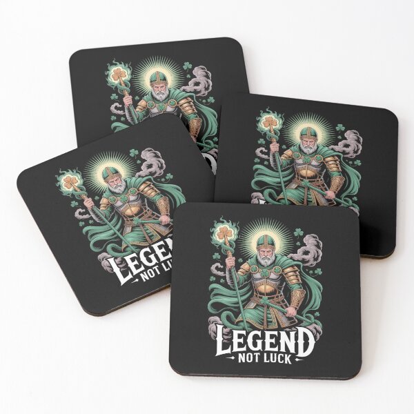 Item preview, Legend Not Luck – Saint Patrick Glowing Shamrock Warlord designed and sold by DarylWelsh2024.