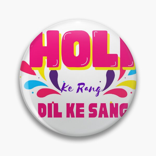 Item preview, Holi ke rang dil ke sang,  happy Holi, festival of colours, trendy holi design designed and sold by HariniArts.
