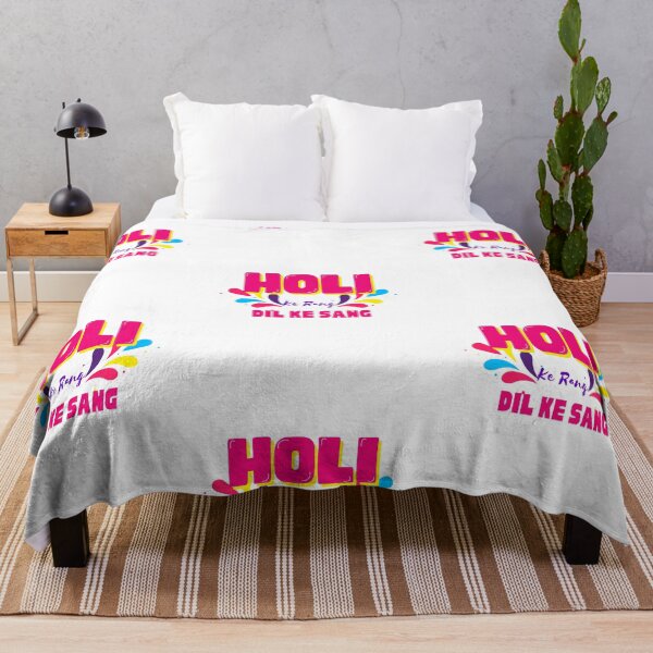 Item preview, Holi ke rang dil ke sang,  happy Holi, festival of colours, trendy holi design designed and sold by HariniArts.