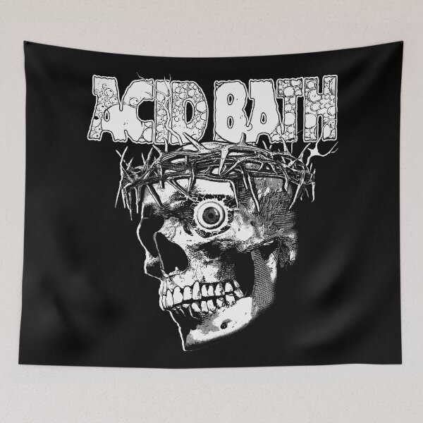 Item preview, Acid Bath Skull Black Greyscale Tour designed and sold by Stiodesign.