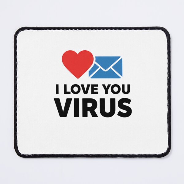 Item preview, I Love You Virus - Heart & Mail Design designed and sold by KurtByteStudio.