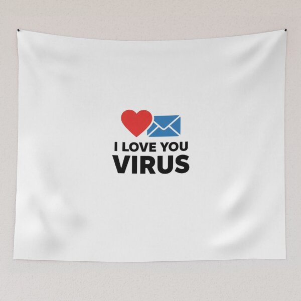 Item preview, I Love You Virus - Heart & Mail Design designed and sold by KurtByteStudio.