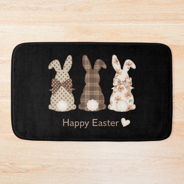 Item preview, Happy Easter Cute Bunny Trio Spring Farmhouse Art designed and sold by OlakunleOloroz.