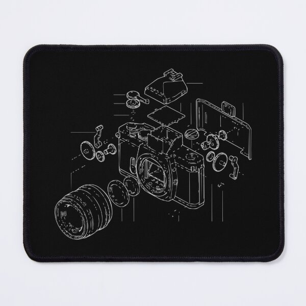 Item preview, Analog Camera Technical Drawing - Vintage Photography Art designed and sold by Mdozet.