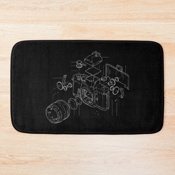Item preview, Analog Camera Technical Drawing - Vintage Photography Art designed and sold by Mdozet.
