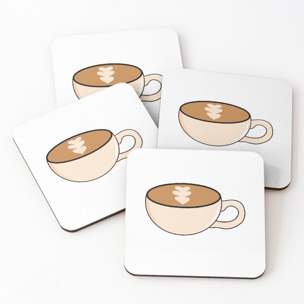 Item preview, Latte Coffee Cup Sticker — Cozy Café Drink Aesthetic designed and sold by Papiertriangle.