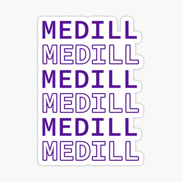Item preview, Medill scrolling text designed and sold by Melanie L.