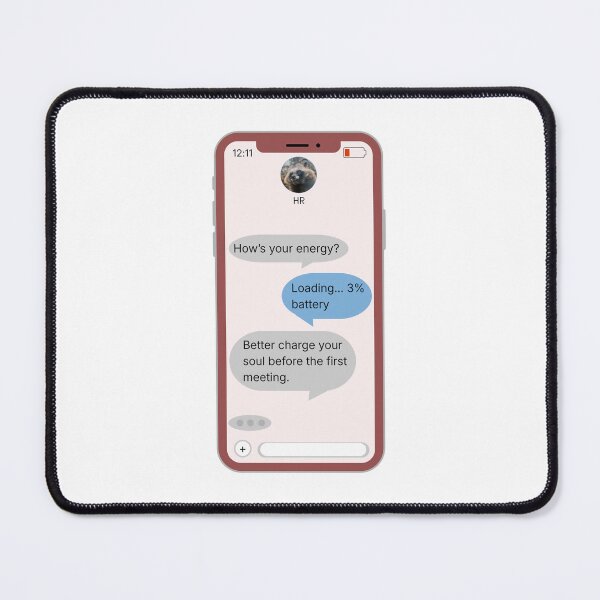 Item preview, How's Your Energy? Work text chat designed and sold by The Subtle Loud Studio.