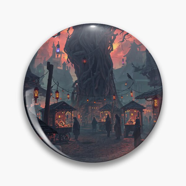 Item preview, Dark Fantasy Crossroads Marketplace Magic Merchant Art designed and sold by Kynura.