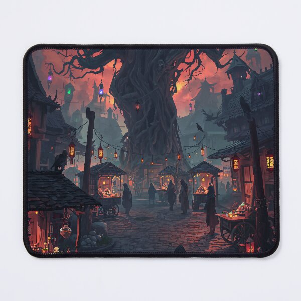 Item preview, Dark Fantasy Crossroads Marketplace Magic Merchant Art designed and sold by Kynura.