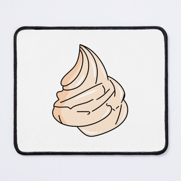 Item preview, Whipped Cream Dollop Sticker — Cozy Dessert Aesthetic designed and sold by Papiertriangle.
