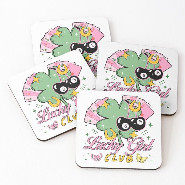 Item preview, lucky girl club - coquette aesthetic design designed and sold by JinxyArtistry.