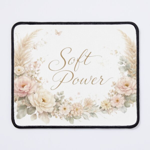Item preview, Soft Power Aesthetic Floral Typography Design designed and sold by Sanika arts .