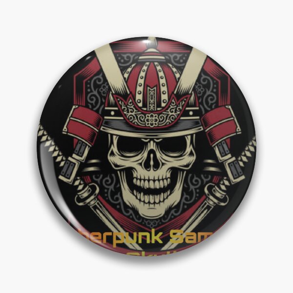 Item preview, Cyberpunk Samurai Skull - Japanese Mecha Art designed and sold by WalidRhedifa.