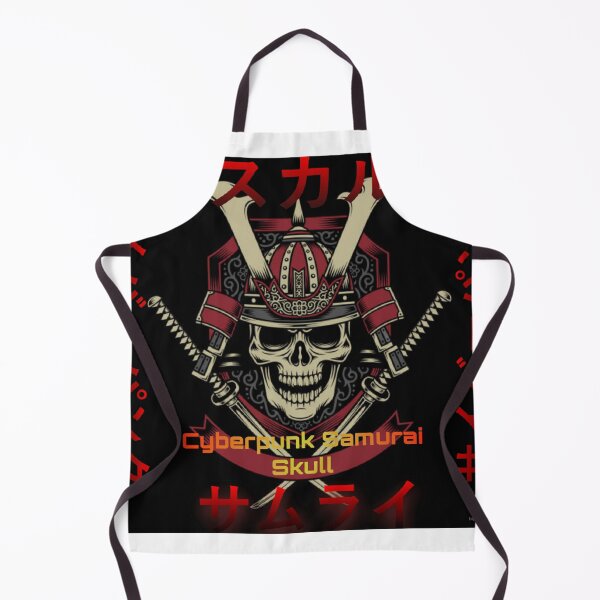 Item preview, Cyberpunk Samurai Skull - Japanese Mecha Art designed and sold by WalidRhedifa.