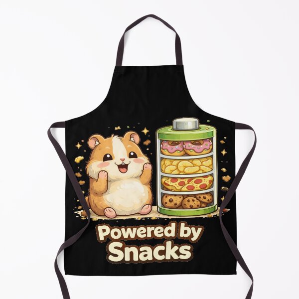 Item preview, Powered by Snacks Cute Hamster Shirt designed and sold by Papier Atelier Art.