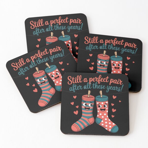 Item preview, Still a Perfect Pair – Cute Sock Couple Anniversary Design designed and sold by Midnight Veil Designs.