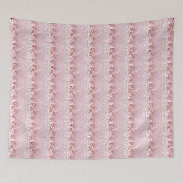 Item preview, Vintage Satin Ribbon Rose and Lace Pattern  designed and sold by LouieVanille.