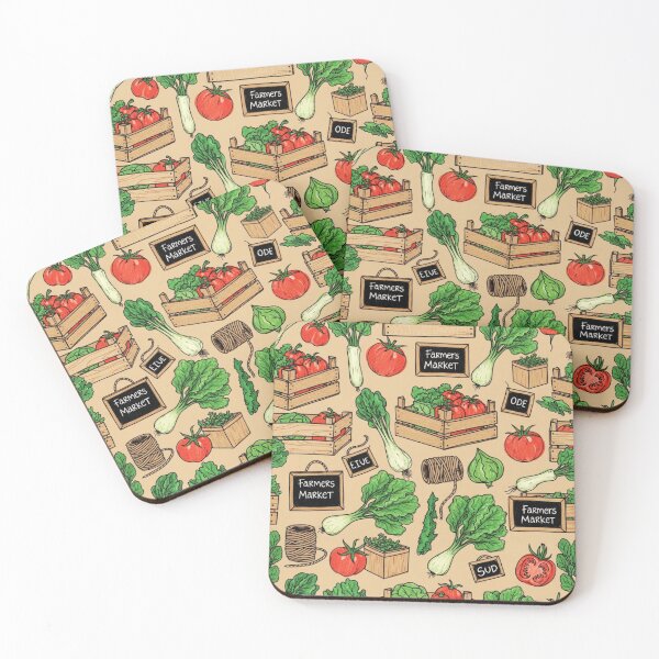 Item preview, Farmers Market Pattern designed and sold by All About DigiCraft by Fedelina.