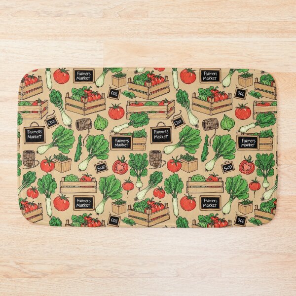 Item preview, Farmers Market Pattern designed and sold by All About DigiCraft by Fedelina.