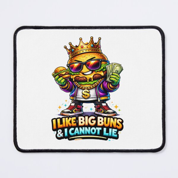Item preview, I Like Big Buns Funny Burger designed and sold by RetroRespect.