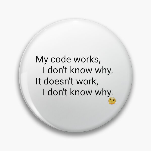 Item preview, Minimalist Developer Code Humor Poster designed and sold by Art by Debasish.