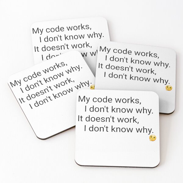 Item preview, Minimalist Developer Code Humor Poster designed and sold by Art by Debasish.